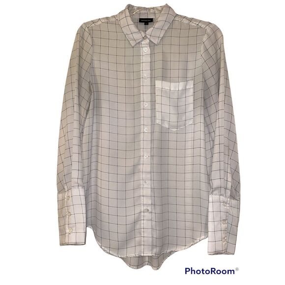 WHO What Wear women’s long sleeved button-down blouse size xs - Picture 1 of 5